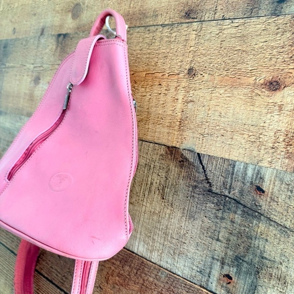 Rare Vintage Vera Pelle Pink Leather Women\'s Convertible Bag main image 7
